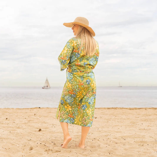 Tropical Floral Robe