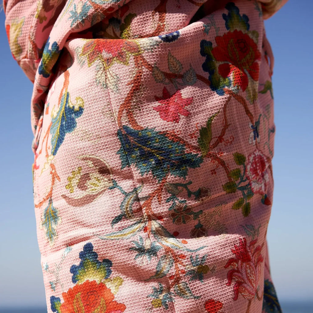 Tidal Tranquility Waffle Kimono Robe